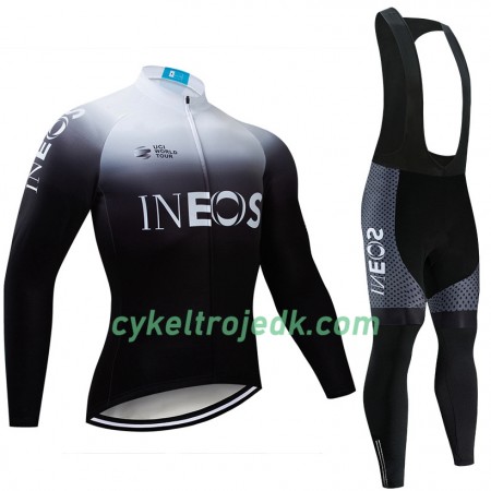 Cykeltøj Langærmet + Bib Cykelbukser 2019 TEAM INEOS N003
